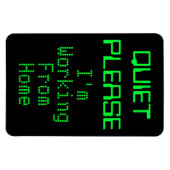 静かに私は家の磁気標識から働いている マグネット (横)