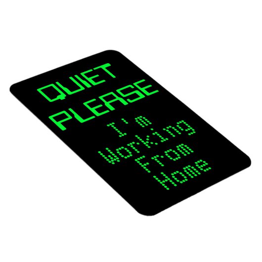 静かに私は家の磁気標識から働いている マグネット (右側)