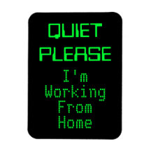 静かに私は家の磁気標識から働いている