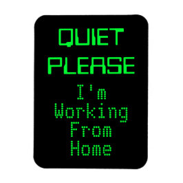 静かに私は家の磁気標識から働いている マグネット