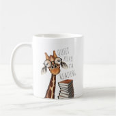 静かに私は読の – Giraffe Mug コーヒーマグカップ (左)