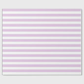 静かに紫色および白のストライプの包装紙 ラッピングペーパー (フラット)