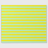 静かに緑および黄色のストライプ ラッピングペーパー (フラット)