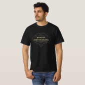 静かに考え込むヴィンテージタイポグラフィ Tシャツ (正面フル)