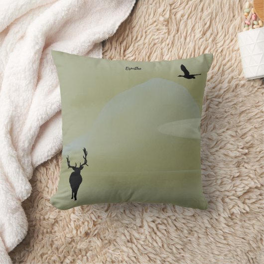 静かに自然を吸う クッション (ブランケット)