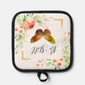 静かに花のある場所で 鍋敷き (正面)