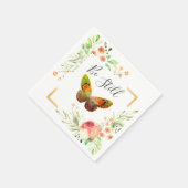 静かに花を飾って スタンダードカクテルナプキン (角)
