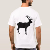 静かに袋を開けるハンター 90% Tシャツ (裏面)