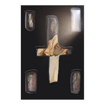 静かに見た十字形の窓、ベットエマニュエルプリント