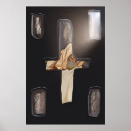 静かに見た十字形の窓、ベットエマニュエルプリント ポスター