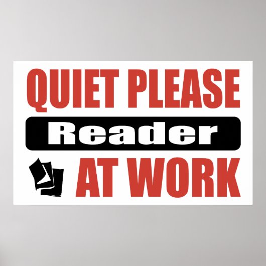 静かに読む ポスター (正面)