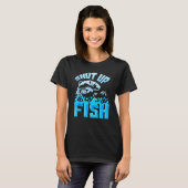 静かに釣りをするTシャツ 冗談だろ フィッシング Tシャツ (正面フル)