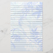 静かに青の葉は静止した並べました 便箋 (正面)