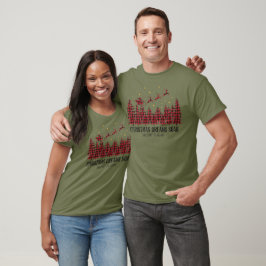 静かに飛ぶホリデークリスマスの夢 Tシャツ