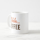 静かに…コーヒー コーヒーマグカップ (正面左)