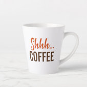 静かに…コーヒー コーヒー カフェラテマグ (右)