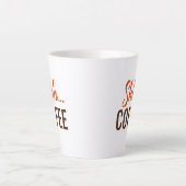 静かに…コーヒー コーヒー カフェラテマグ (正面)