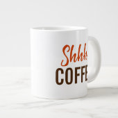 静かに…コーヒー ジャンボコーヒーマグカップ (正面右)