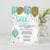 静かに！サプライズパーティーの招待状 招待状 (スタンド正面)