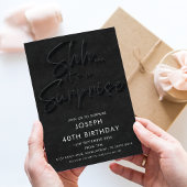 静かに！サプライズパーティー 招待状