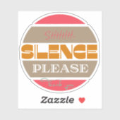 静かに シール (シート)