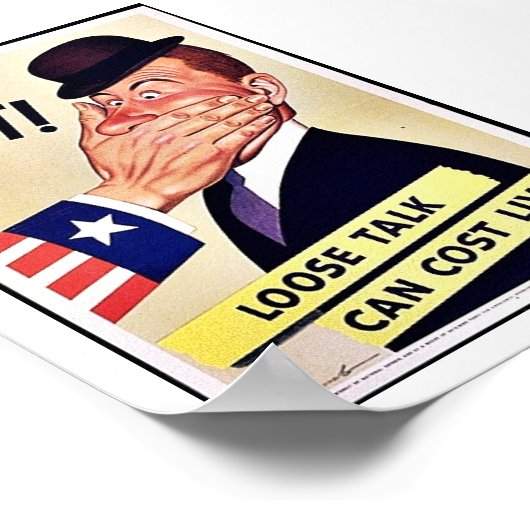 静かに！ ポスター (角)