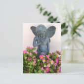 静かに：妖精が仕事中 ポストカード (スタンド正面)