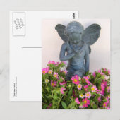 静かに：妖精が仕事中 ポストカード (正面/裏面)