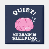 静かに!私の頭は眠っている マグネット (正面)