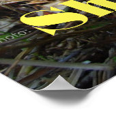 静かに 赤ちゃんが寝ている ポスター (角)