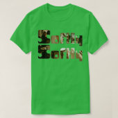 静かに Tシャツ (デザイン正面)