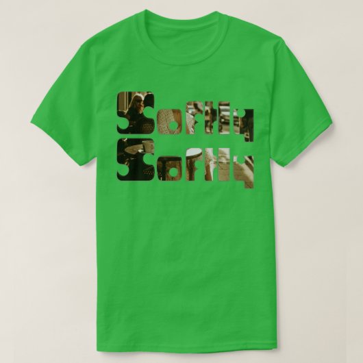 静かに Tシャツ (デザイン正面)