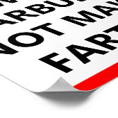 静かイヤーバおもしろいッド ポスター (角)