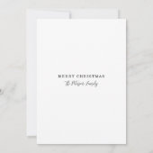 静かクリスマスカード 招待状 (裏面)