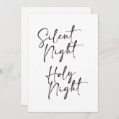 静かクリスマスカード 招待状 (正面/裏面)