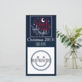 静かクリスマスフォトカード シーズンカード (スタンド正面)