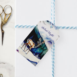 静かディアホリデイで夜 ギフトタグ