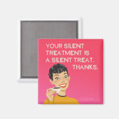 静かトリートメント、ブおもしろいルントカードのヴィンテージ。 マグネット (正面/裏面)