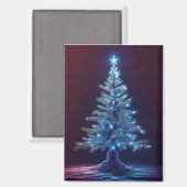 静かナイトクリスマスツリーマグネット マグネット (正面/裏面)