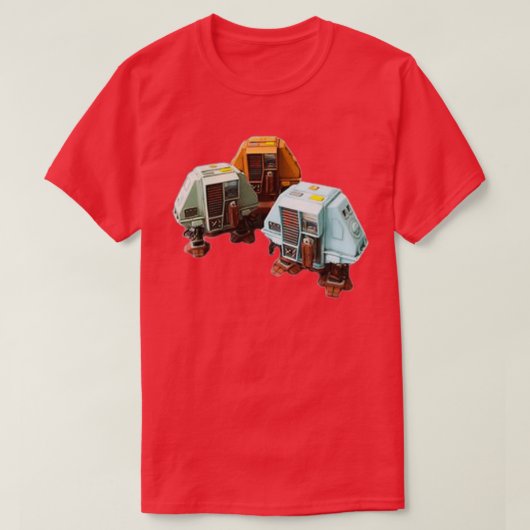静かランニングロボット Tシャツ (デザイン正面)
