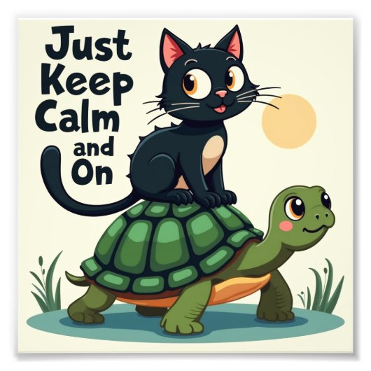 静か保に乗り続ける フォトプリント            (正面)