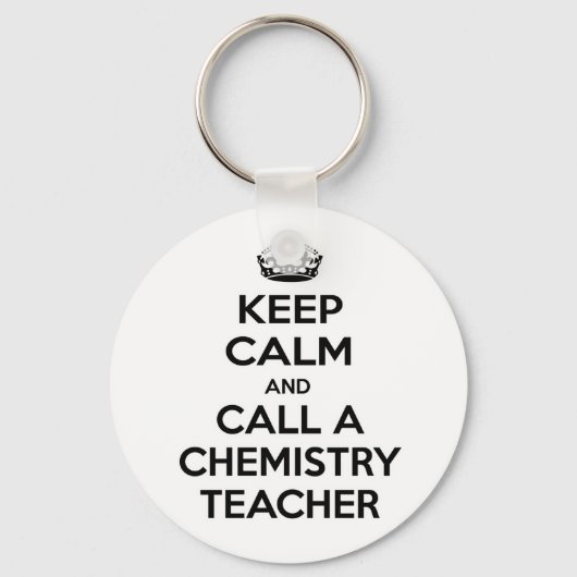 静か保に化学先生を呼び出す キーホルダー (正面)
