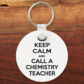 静か保に化学先生を呼び出す キーホルダー (正面)