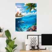 静か保に落ち着いて ポスター (ホームオフィス)