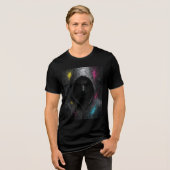 静か反乱者 – 強力なダークフードTシャツ トライブレンドTシャツ (正面全面)