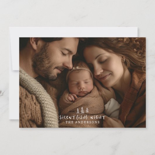 静か夜のクリエレガントスモダント写真 シーズンカード (正面)