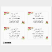 静か夜のクリスマス休暇住所 シール (シート)