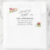 静か夜のクリスマス休暇住所 シール (バッグ)