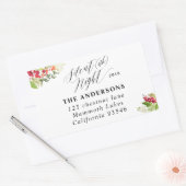 静か夜のクリスマス休暇住所 シール (封筒)