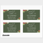 静か夜のクリスマス休暇住所 シール (シート)